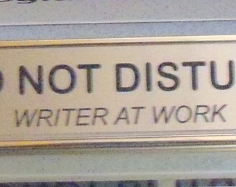 Desk Nameplate Holder in Polished Silver with Custom Insert