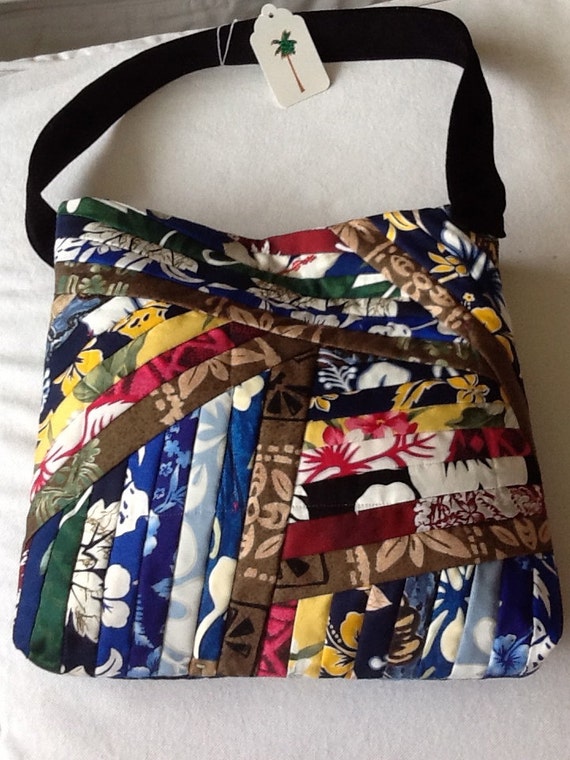 Hawaiian Inspired Handmade Unique Quilted Bag by FashionistaLuxe
