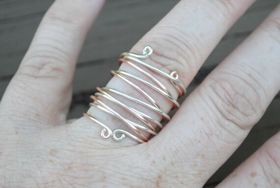Wire Ring Set Silver and Rose Gold Stackable Set Non Tarnish Silver ...