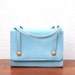 Vintage 90s Mock Croc Mini Baby Blue Purse