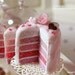 LAST ONE - Duchess Rose Cake 1/12 scale dollhouse miniature