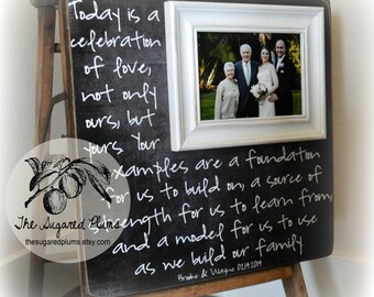 Parents Thank You Gift, Parents Thank You Gift Wedding, Wedding Gifts To Parents, Parents of the Bride, Parents of the Groom, 16x16 Today is