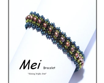 Beadweaving Bracelet pattern - Mei Bracelet