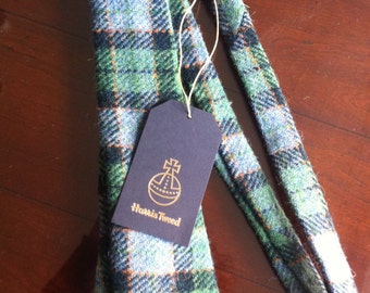 Harris tweed tie made in Scotland Scottish tartan mans gift groomsmen