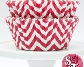 Chevron Red GREASEPROOF Zigzag Baking Cups Cupcake Liners - Quantity 50 Il_170x135