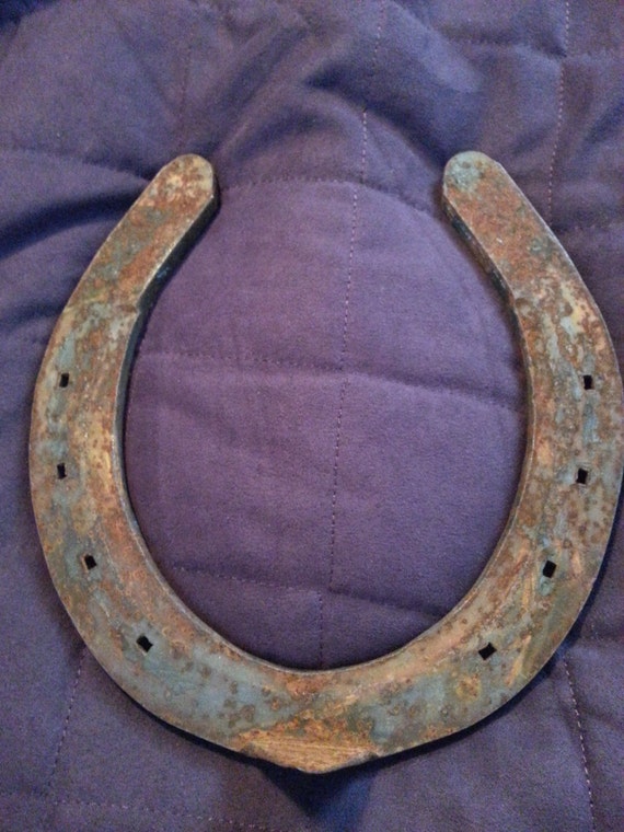 Vintage Antique Clydesdale Horseshoe Horse Shoe Rust Patina