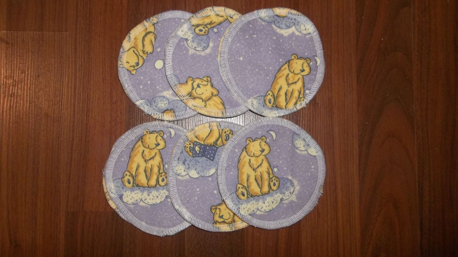 Nursing Pads 6 Sets 12 total Made With 4 Layers Of 100