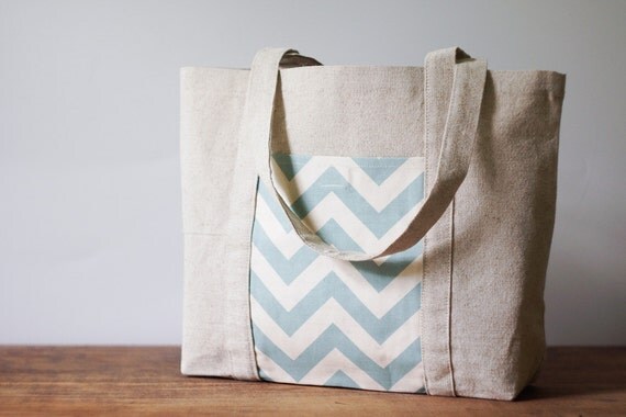 Women bag. Beach bag. Eco linen handmade bag with pockets. Gift ...
