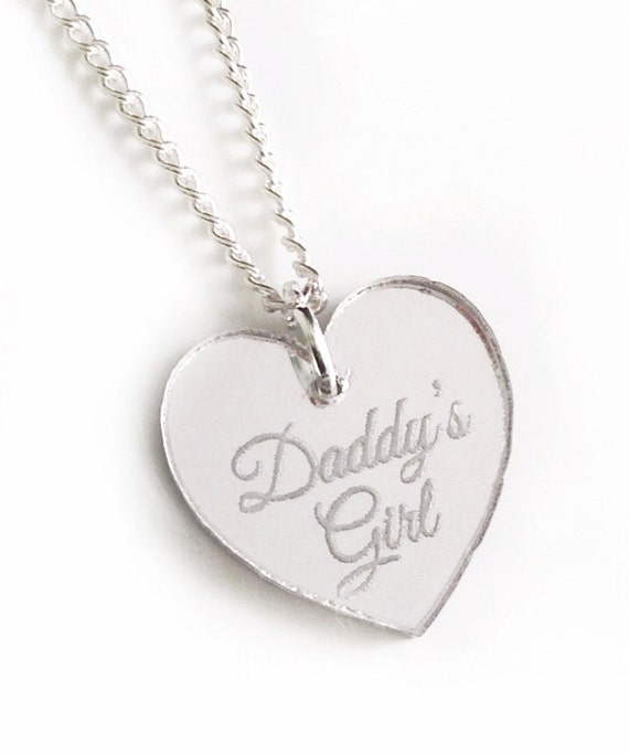 Daddy's Girl Necklace Silver Heart