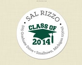 Graduation Inivtation Return Labels - Printed or Printable File by 505 Design, Inc Il_170x135