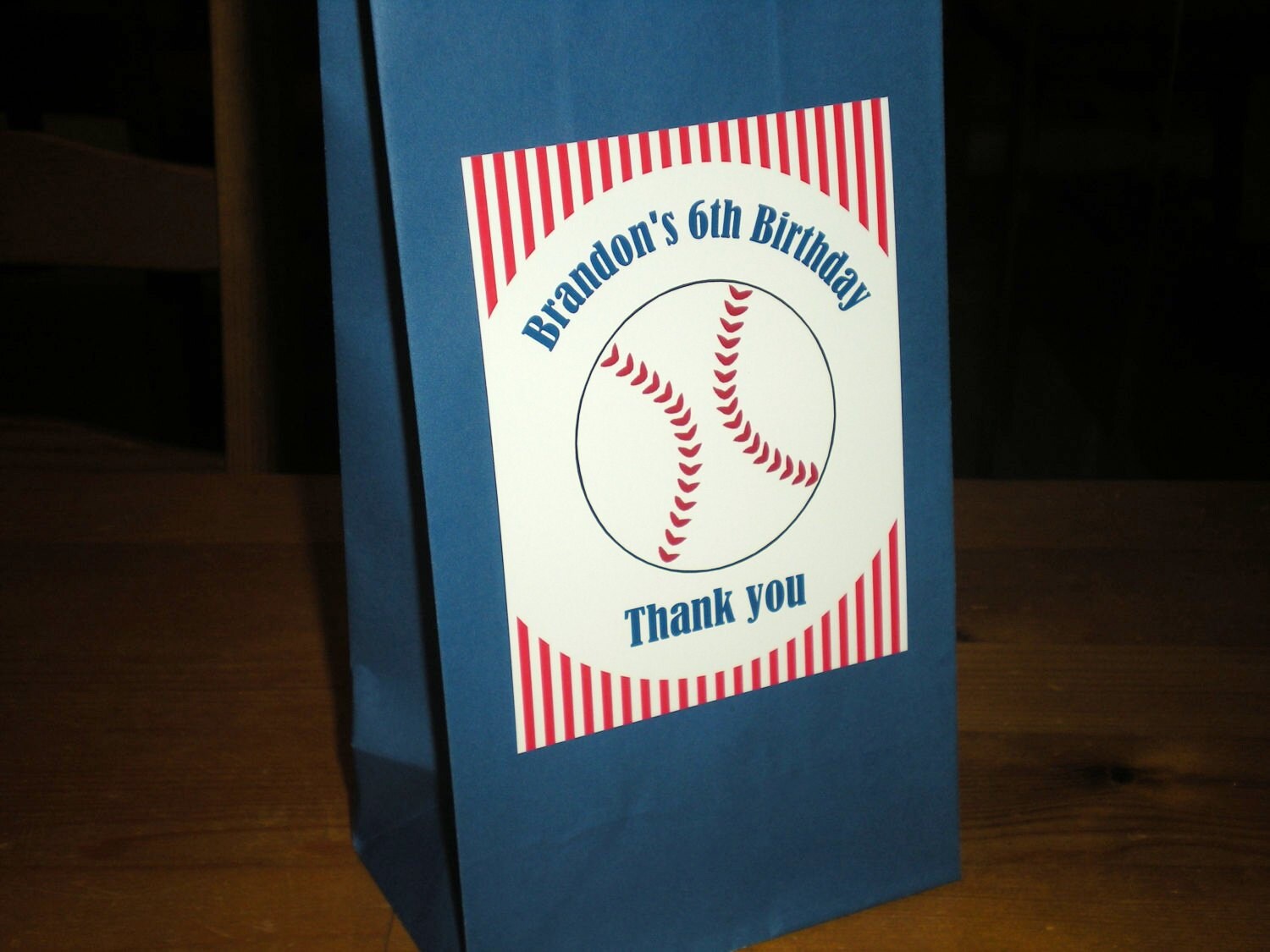 Baseball / Softball party Favor Treat bags Set of 12