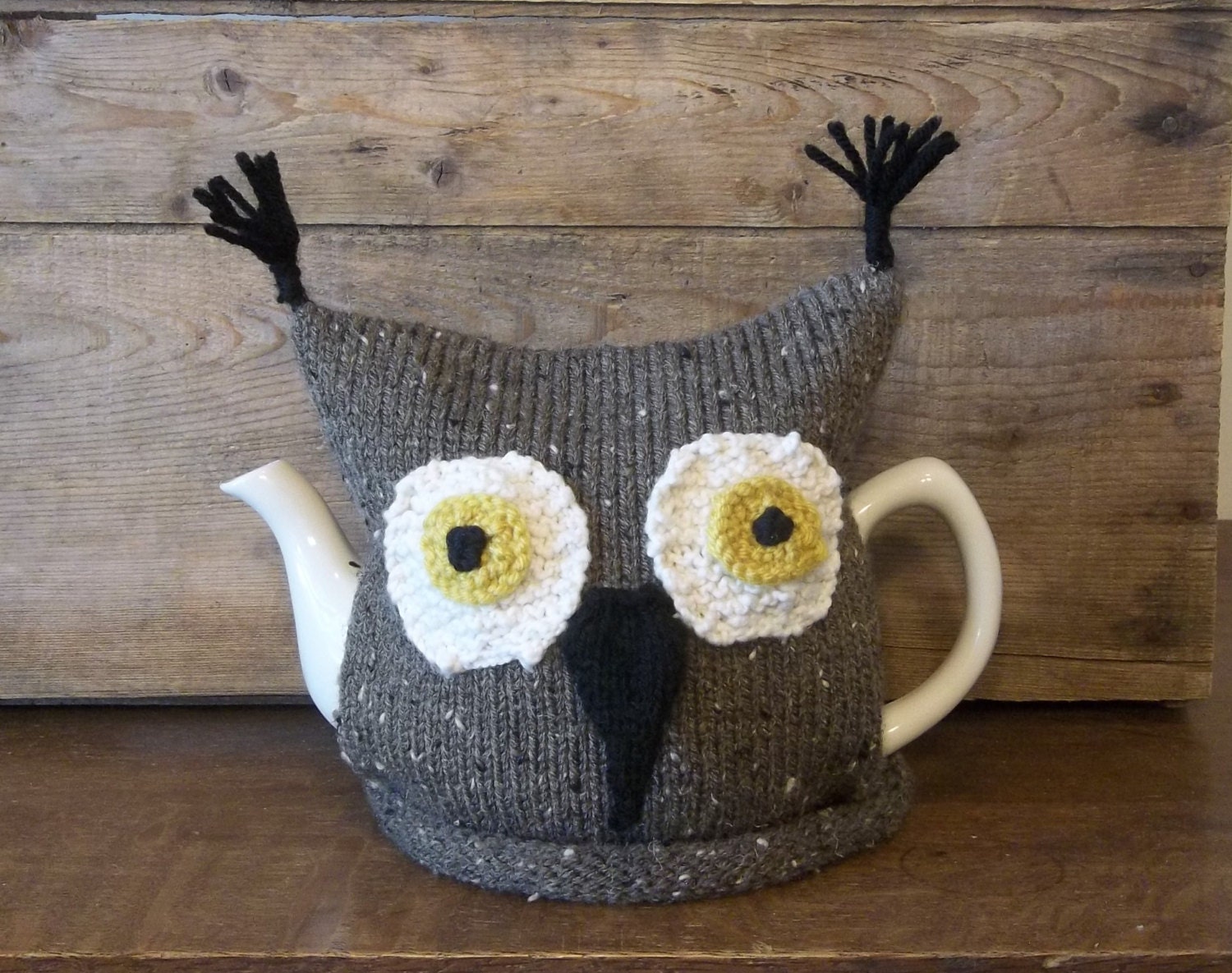 Knit Owl Teacosy Handmade Knit Owl Tea Cozy Brown Owl Cosy