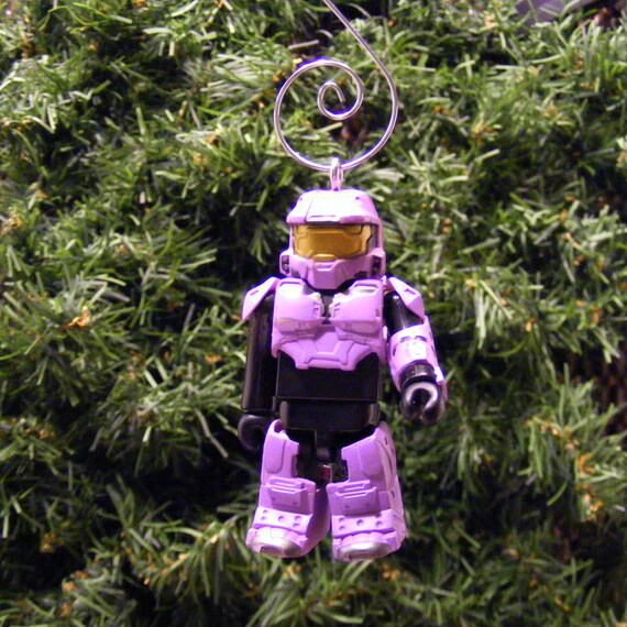 HALO Purple Master Chief Kubrick DELUXE Christmas Ornament