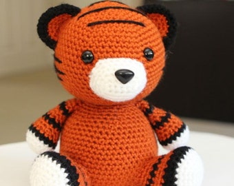 Amigurumi Crochet Pattern - Cubby the Tiger