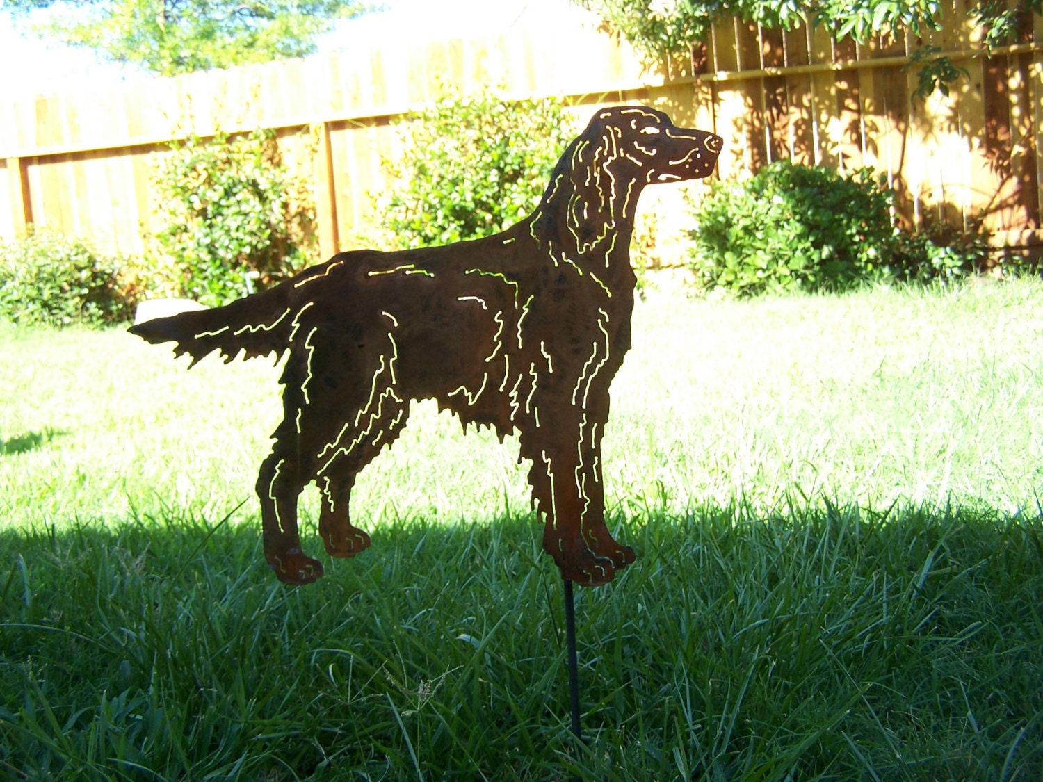 irish setter garden statues