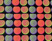 GLITTER Halloween swirls printed on black 7/8" grosgrain ribbon- Halloween Il_170x135