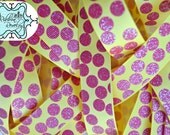 Red glitter silly dots printed on yellow 7/8" grosgrain ribbon-High Quality Valentines christmas Il_170x135