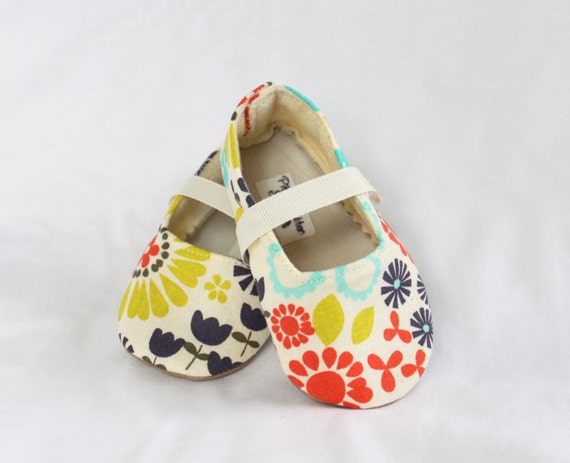 Items similar to RETRO FLORAL-Floral, Flower, Cream, Blue, Orange, Teal ...