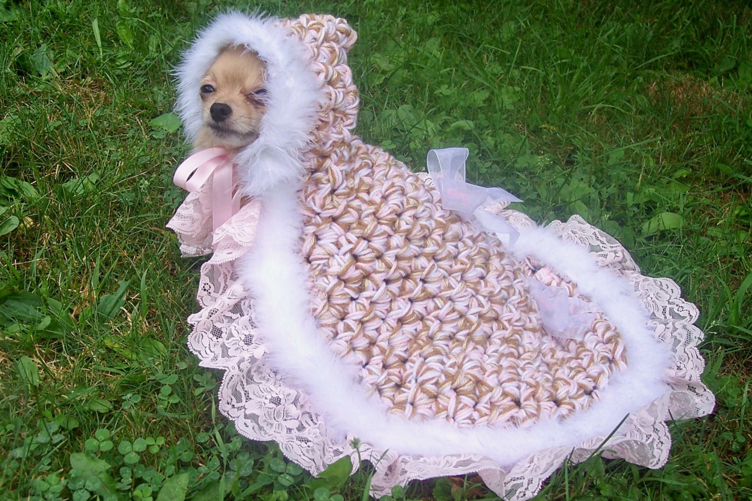 Dog Coat Crochet PatternHOODED BLANKIEThe