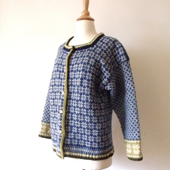 Oleana Norway Women's Sweater Cardigan//SZ L// Pure