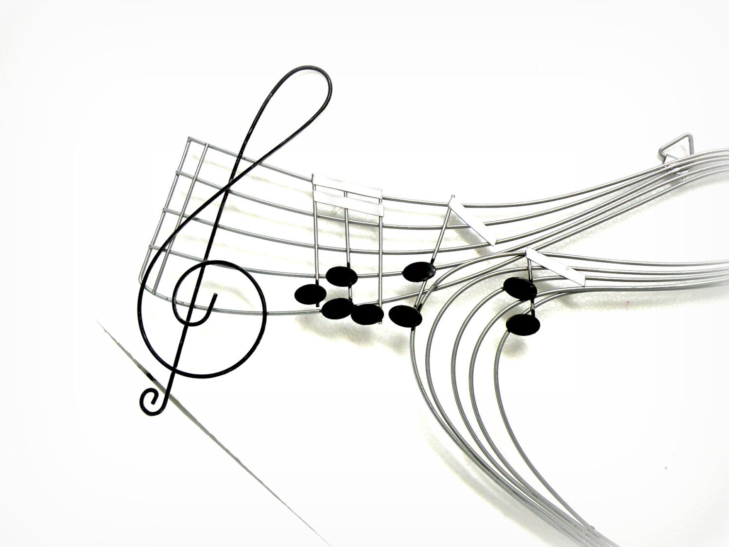 Music Wall Hanging Metal Notes Musical Staff Note Chart Stars