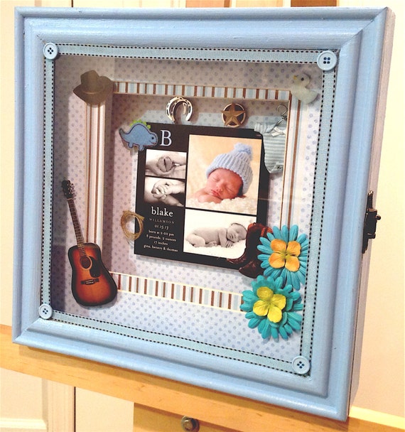 Items similar to Baby Boy Cowboy Shadow Box on Etsy