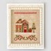 Gingerbread Emporium : Santa's Village No. 10 Country Cottage Needleworks counted cross stitch pattern and button Christmas embroidery
