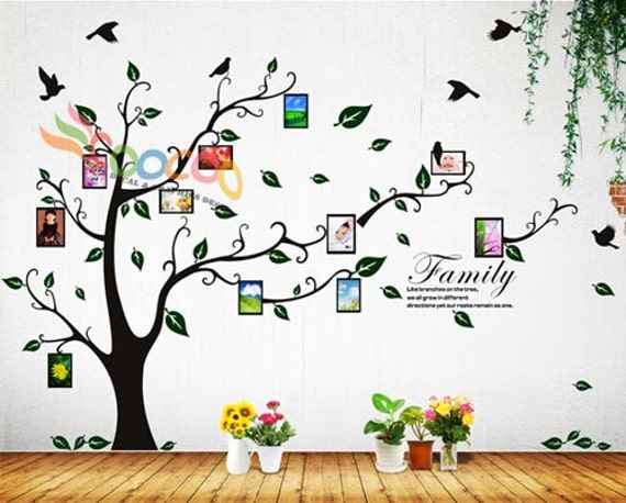 Download Photo Frame Tree Wall Decal Quote Family Tree Wall Decal Vinyl