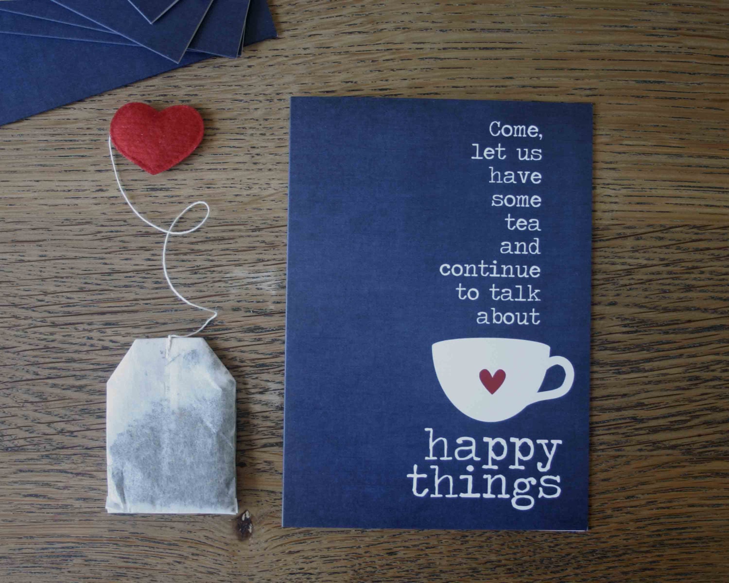 Tea Lover Birthday Card Tea and Happy Things Greeting Card