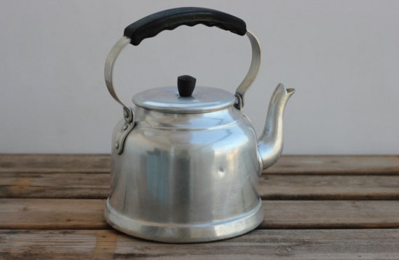 Vintage Aluminum Tea Kettle 10