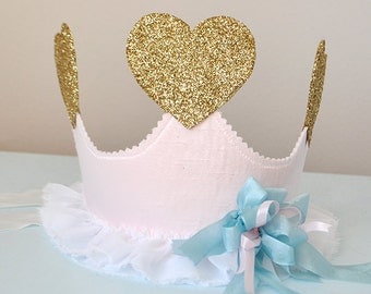 Unicorn Kisses Birthday Crown, special occasion, dress up, photo prop