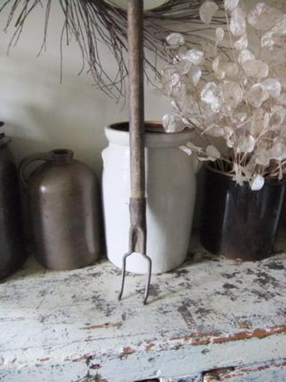 Items similar to Antique Laundry Washing Fork Stick Agitator On Sale on