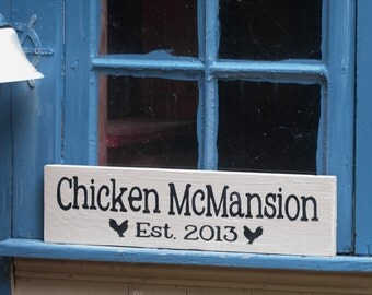 Personalized Farm Sign: Chicken Coop, Eggs, Etc. - Choose Colors and Wording