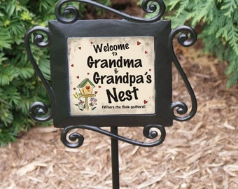 Our Nest Personalized Garden Stake -gfy63129484