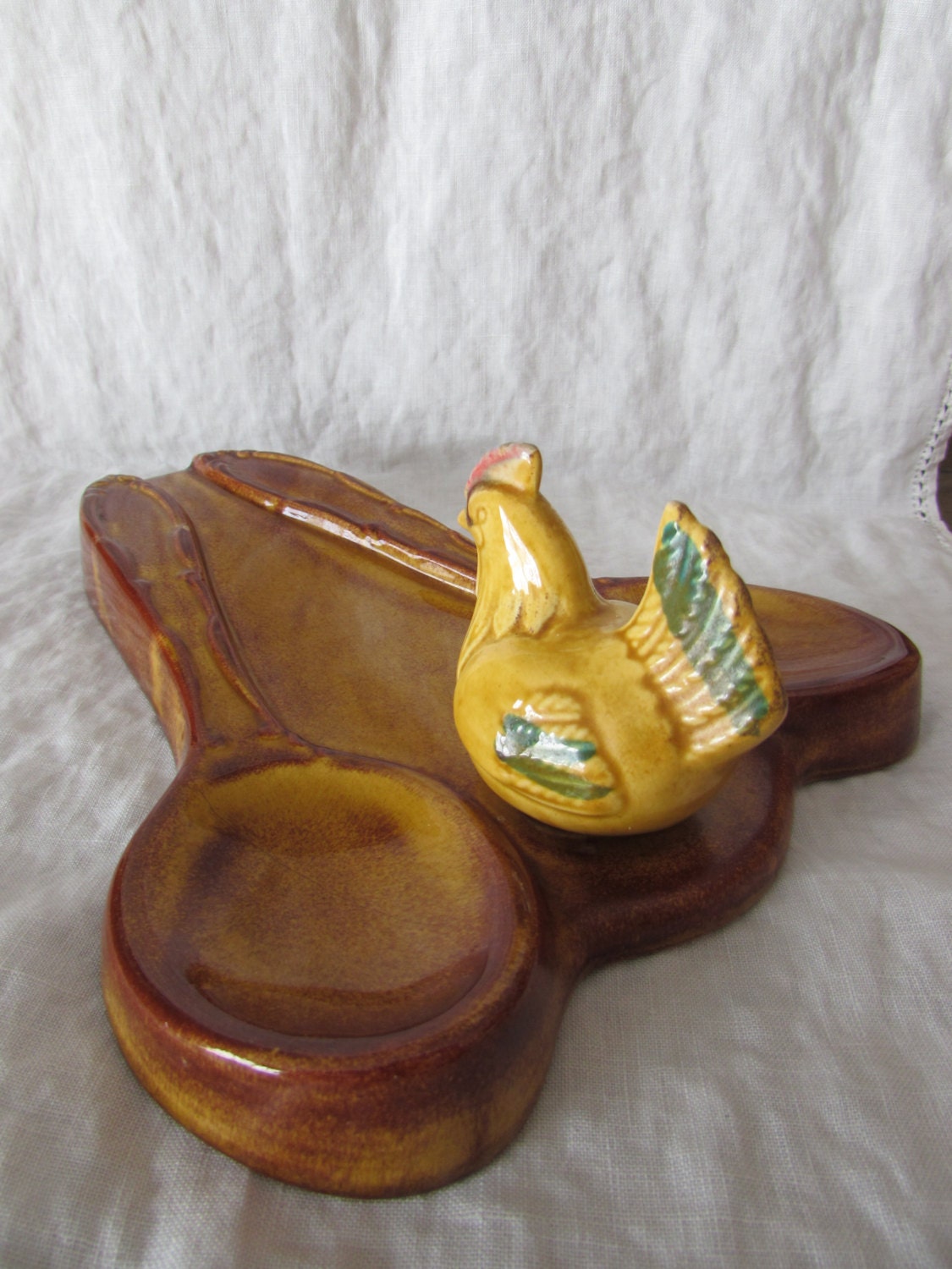 Rooster Spoon Rest Chicken Spoon Rest Double spoon rest