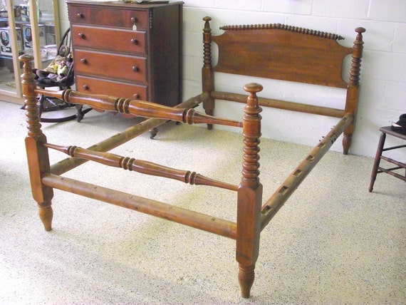 Antique Rope BED Spool Bed Jenny Lind Original finish