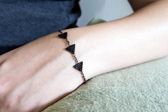 JeannieRichard 3riangle Bracelet in Black