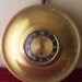 Vintage Brass 8 Day Jeweled Wall Clock Large Pocket Watch Replica Industrial Decor