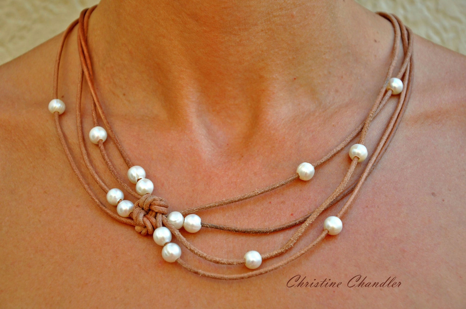 The 20 Best Ideas for Leather Necklace with Pearl Home, Family, Style