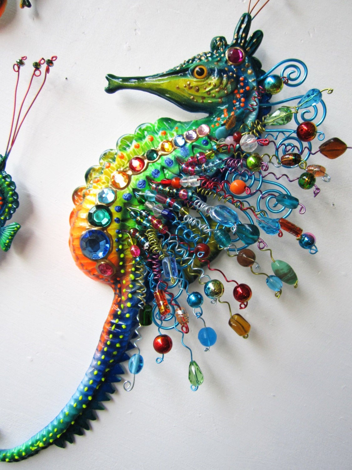 Seahorse art wall sculpture