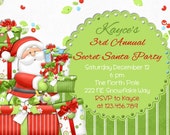 Secret Santa Christmas Party Invitation Printable Design Il_170x135