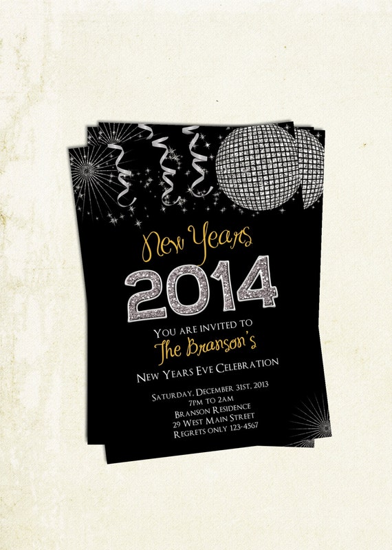 New Years Eve Party Invitation Printable Design Il_570xn