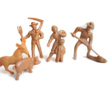 country store little farmer figurines