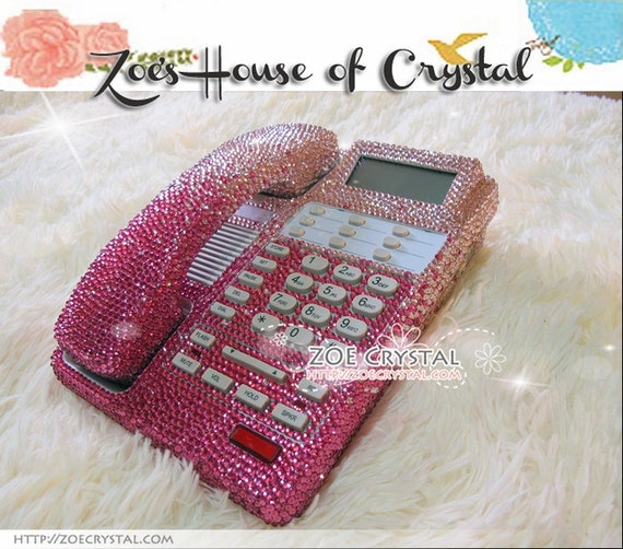 Bling And Sparkly Pink OFFICE DESK PHONE To Ensure A Good   Il 570xN.490645865 A0pi 