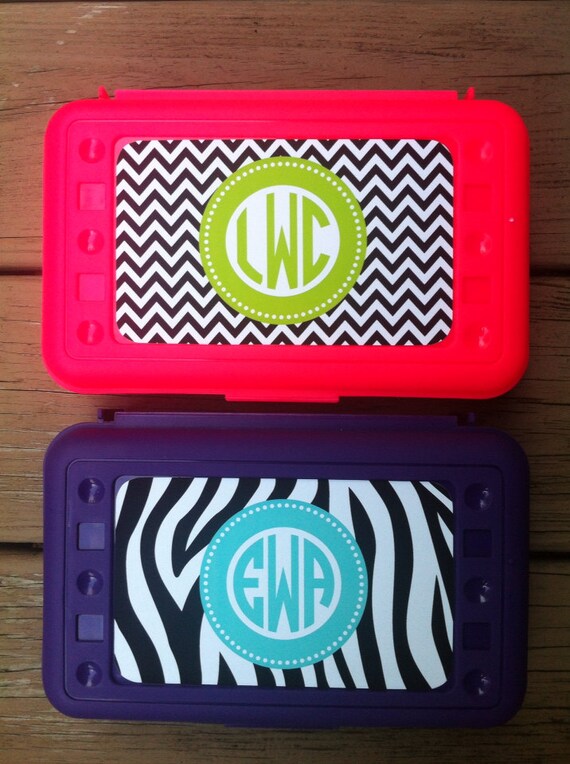 Personalized Monogrammed Pencil Box Design Your Own