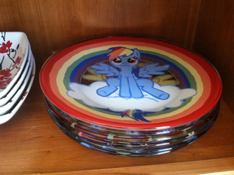 My Little Pony glass plate set mix and match by 