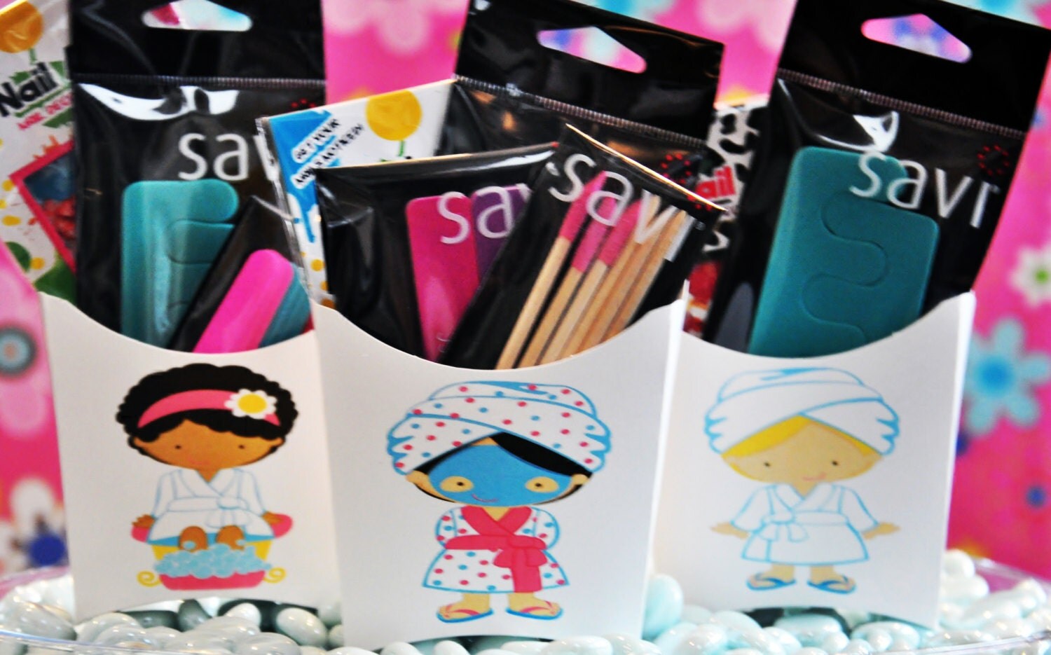 Spa Party Favors Birthday Party Favors by glamoroussweetevent