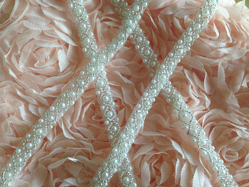 beaded bridal trim