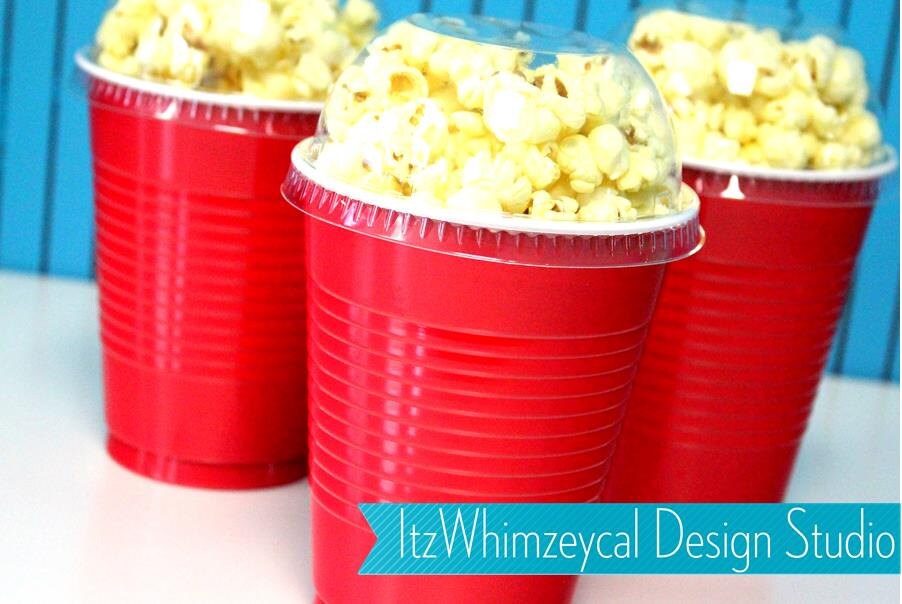 Red Party Cup Container Party Favor Cup Popcorn