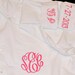 Monogrammed Bride Shirt Button Down Personalized Bride Shirt Getting Ready Shirt Oversized Shirt